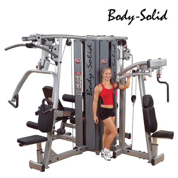 Body Solid 4 Stack Base with Weight Stacks Machine Online