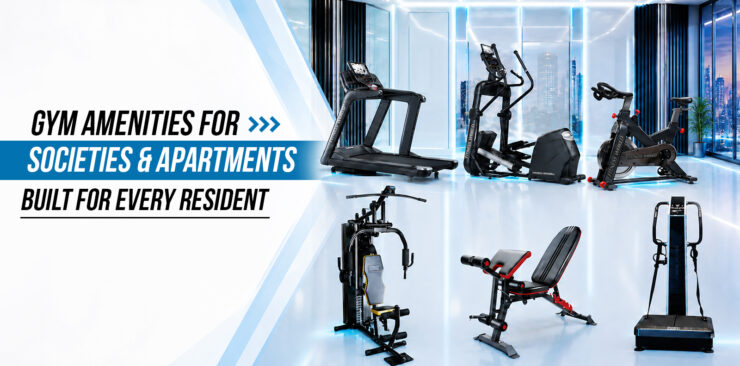 Gym equipment setup for residential societies and apartments by Fitness World